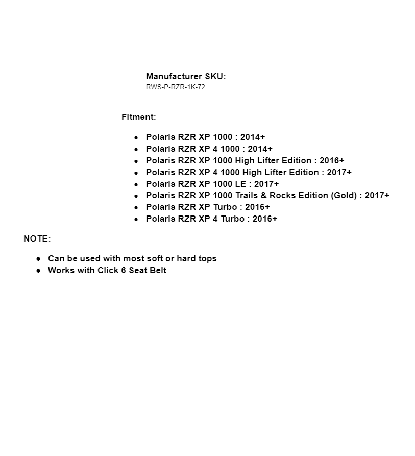 SuperATV Lightly Tinted Rear Windshield For Polaris RZR XP 1000 / Turbo - Image 5