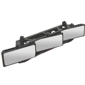 SuperATV 3 Panel Rear View Mirror with 1.5" Clamps For Yamaha Rhino / Viking