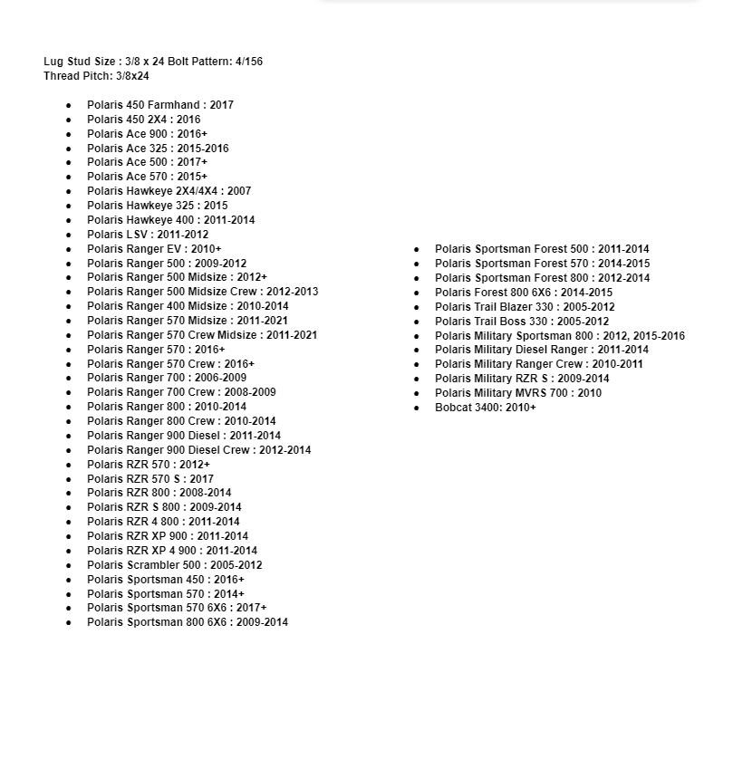 SuperATV 1.5" Inch 3/8x24 4/156 Wheel Spacers For Polaris RZR Bobcat - Pair - Image 3