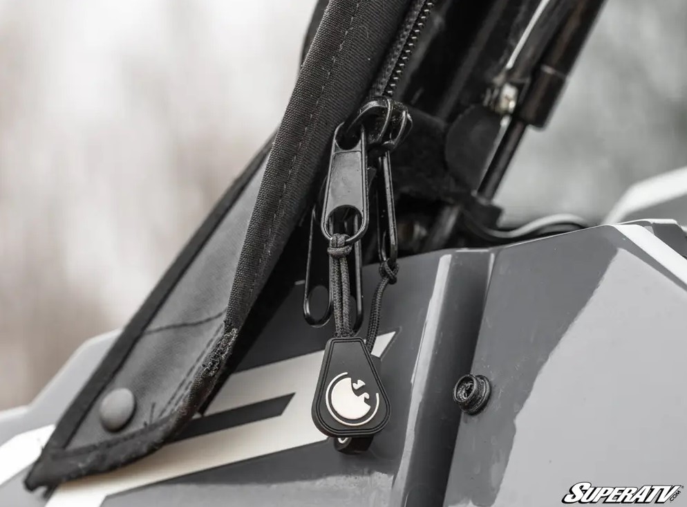 SuperATV Primal Soft Cab Enclosure Upper Doors for Polaris General XP 1000 4 - Image 5