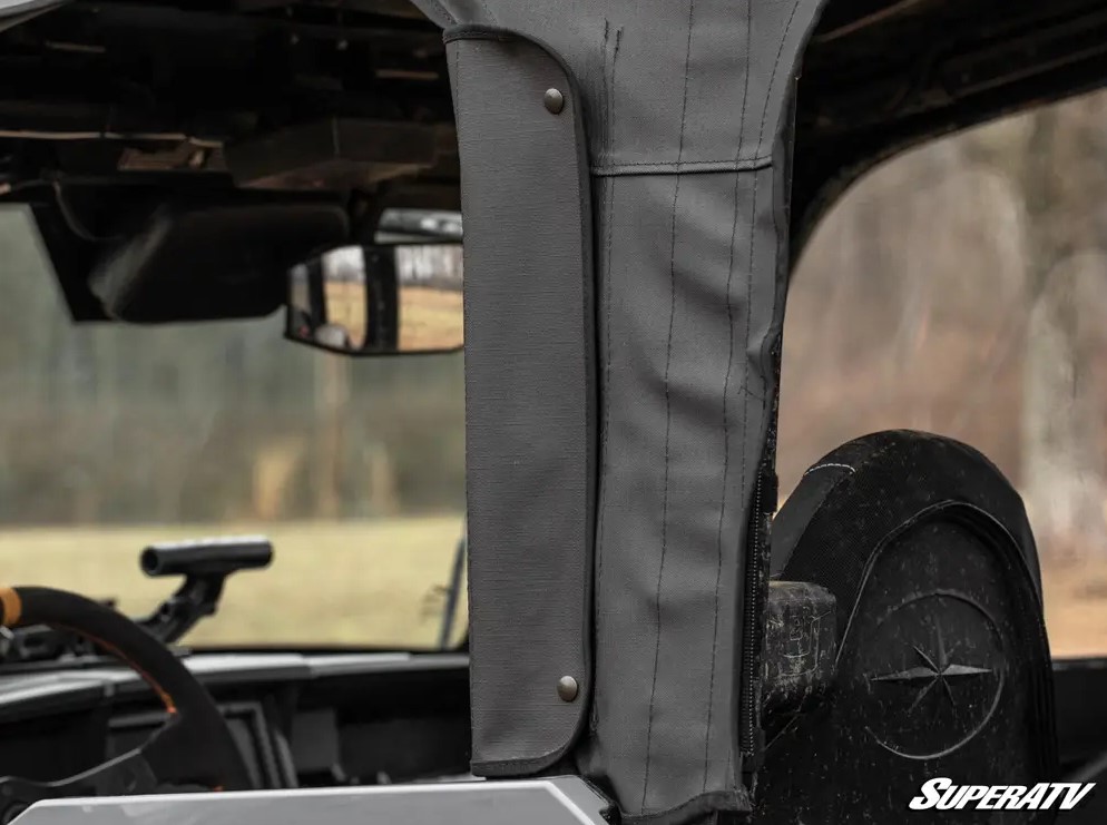 SuperATV Primal Soft Cab Enclosure Upper Doors for Polaris General XP 1000 4 - Image 4