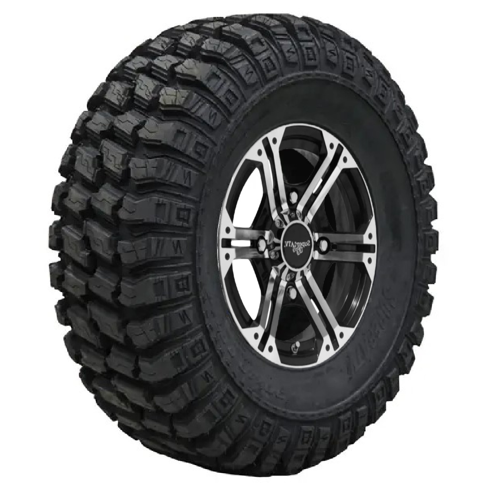 SuperATV Set of 4 AT Warrior 32x10-14 Tires on Bandit H-Series 14x7 4/156 Wheels - Image 2
