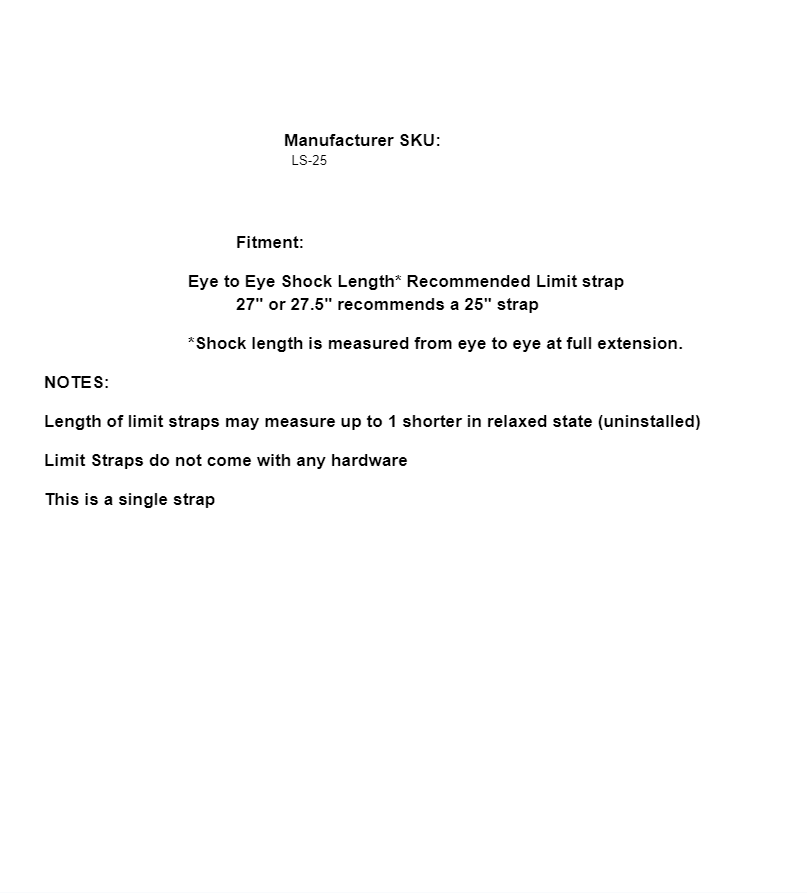 SuperATV Single 25" Nylon Limiting Strap Up To 7000 lbs for UTV Polaris RZR - Image 2