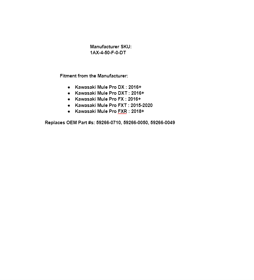 SuperATV Rhino Heavy Duty Front Axle for Kawasaki Mule Pro - Image 5