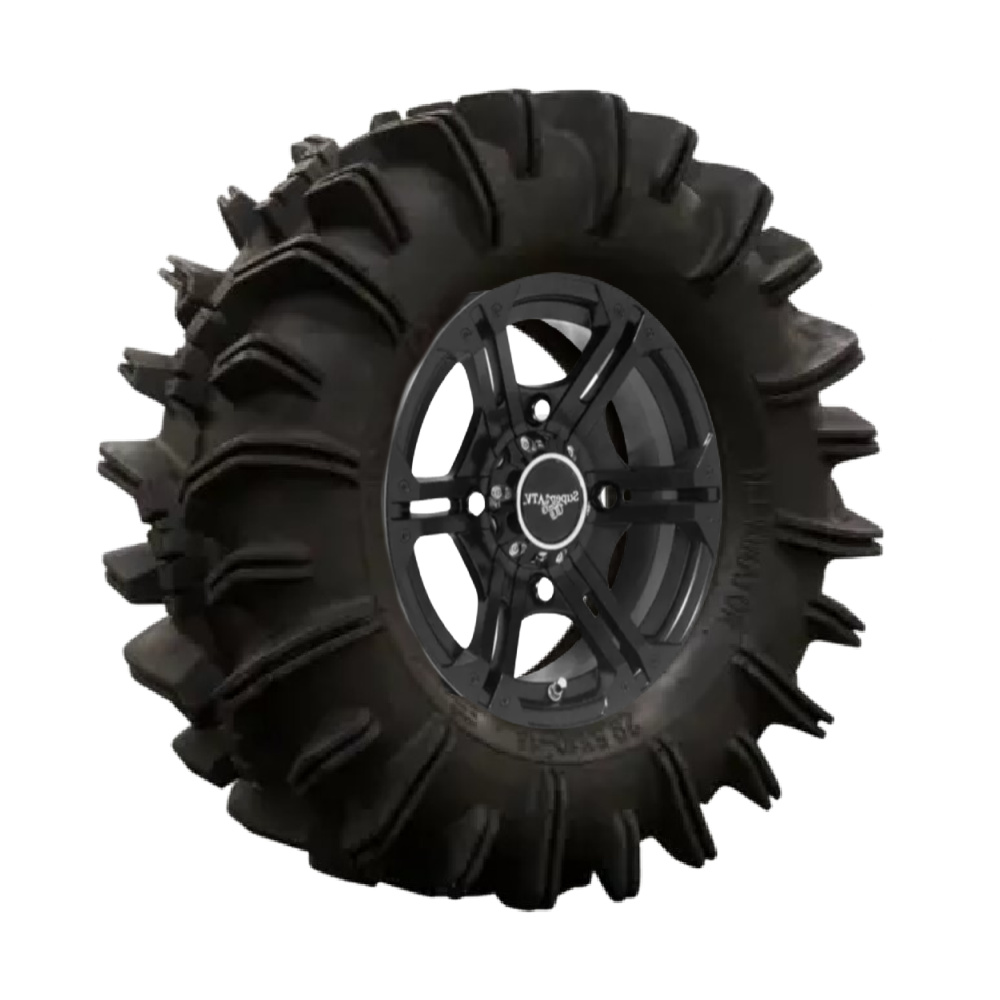 SuperATV Terminator 32x10-14 Tire Mounted on 4/156 Black Bandit H Series Wheel - Image 2