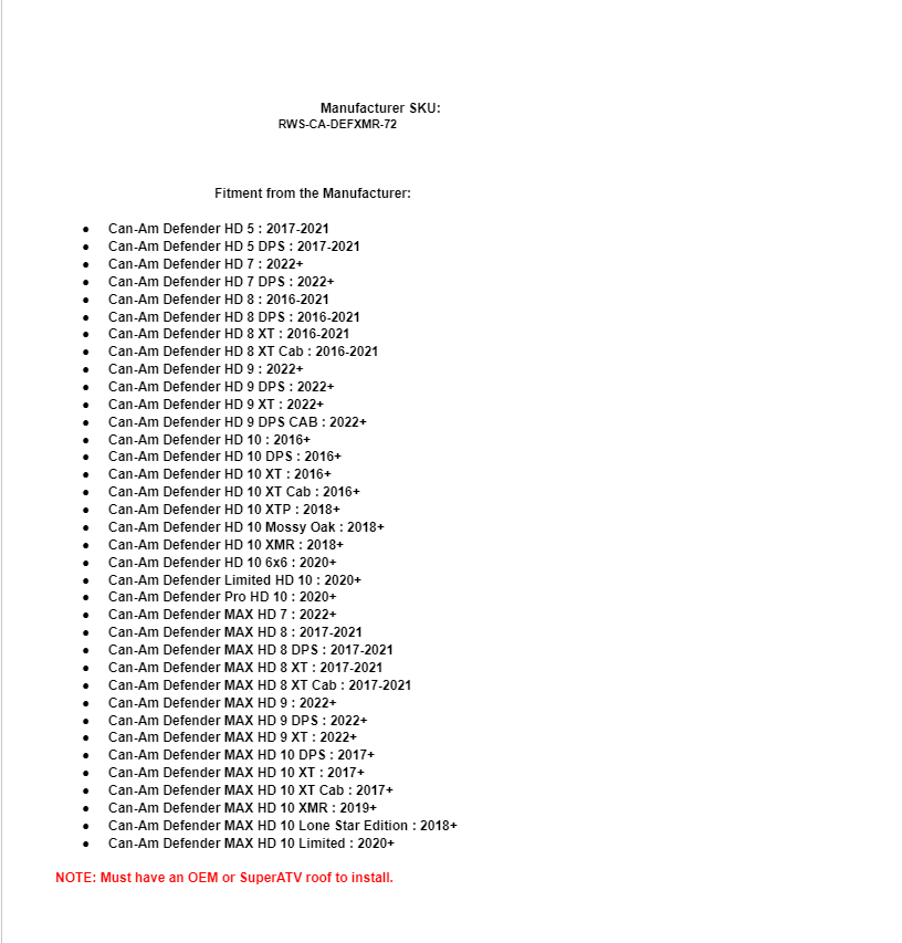 SuperATV Scratch Resistant Light Tint Rear Windshield for Can-Am Defender - Image 6