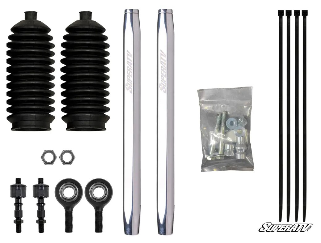 SuperATV Billet Aluminum Hex Tie Rod Kit for Polaris Ranger XP Highlifter / Crew - Image 5