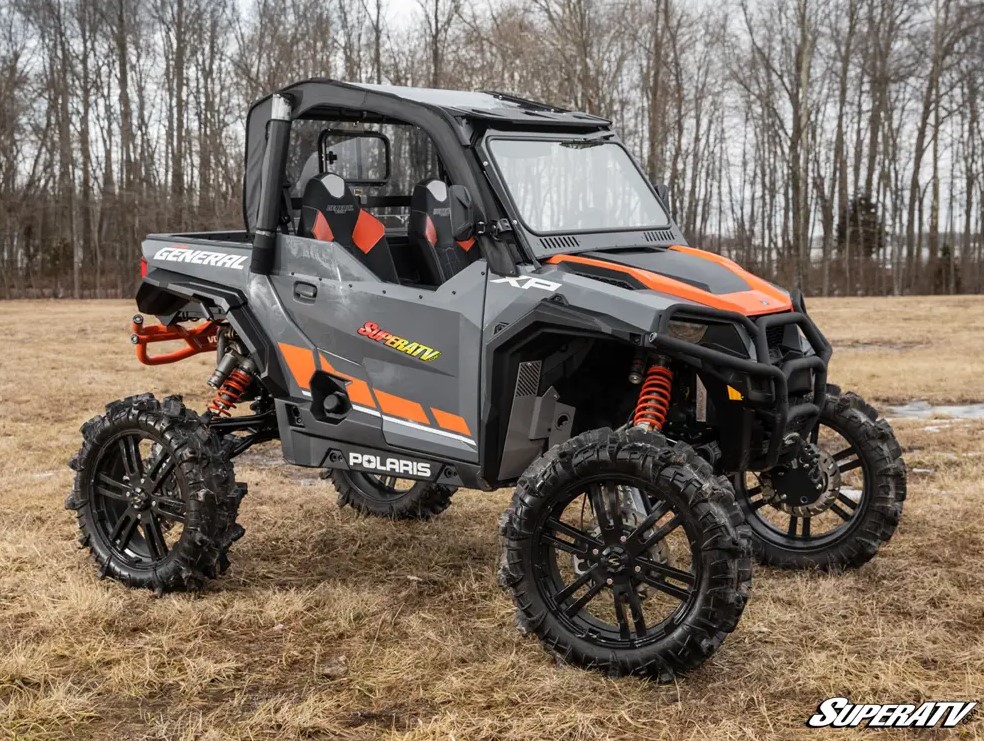 SuperATV Primal Soft Cab Enclosure Upper Doors for Polaris General XP 1000 - Image 6
