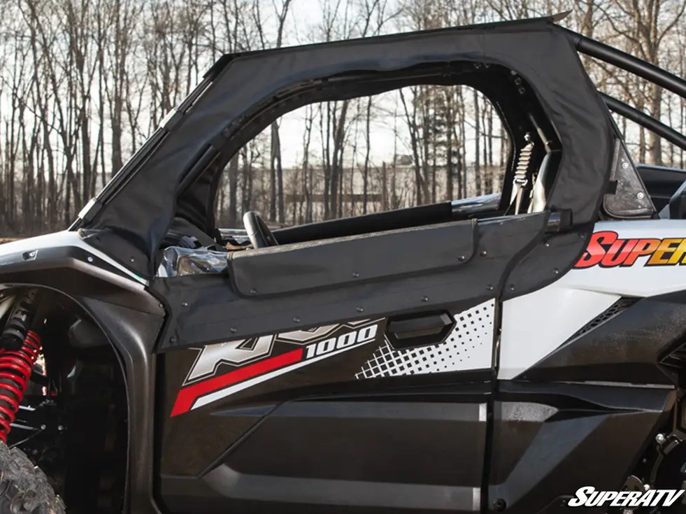 SuperATV Primal Soft Cab Enclosure Upper Doors for Kawasaki Teryx KRX 1000 - Image 8