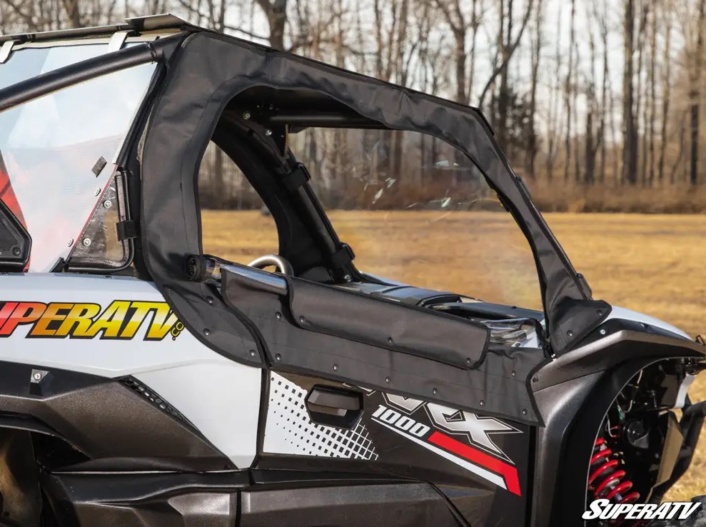 SuperATV Primal Soft Cab Enclosure Upper Doors for Kawasaki Teryx KRX 1000 - Image 6