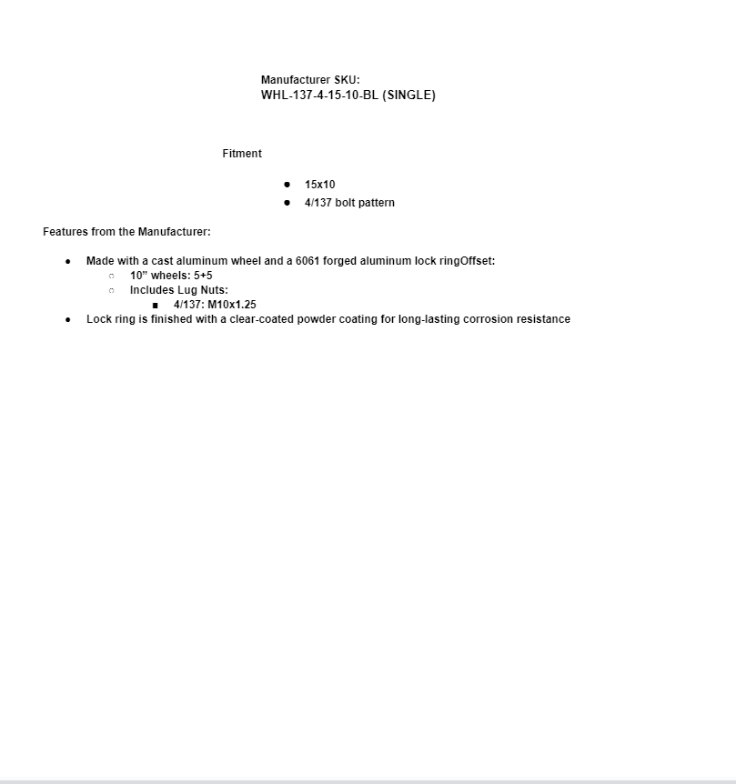 SuperATV Healy Lock Series 4/137 15x7 Beadlock Wheel - Image 5