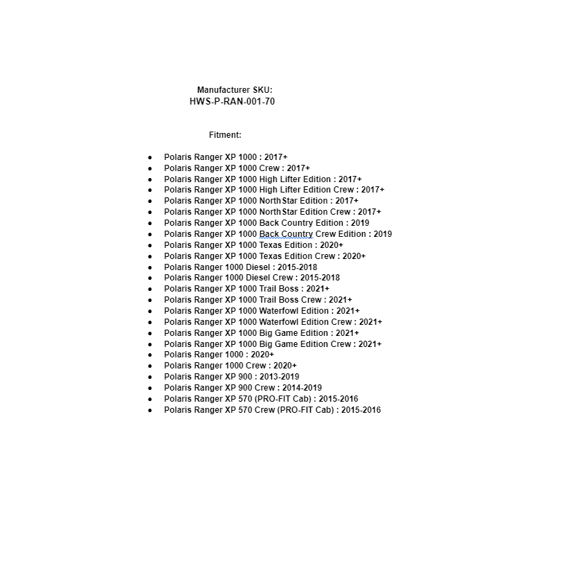 SuperATV Half Front Windshield for Polaris Ranger XP 1000 / XP 570 / XP 900 - Image 6