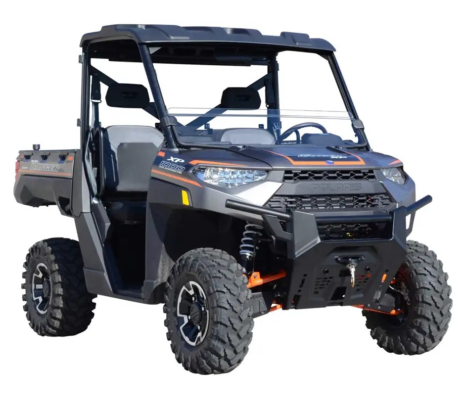 SuperATV Half Front Windshield for Polaris Ranger XP 1000 / XP 570 / XP 900