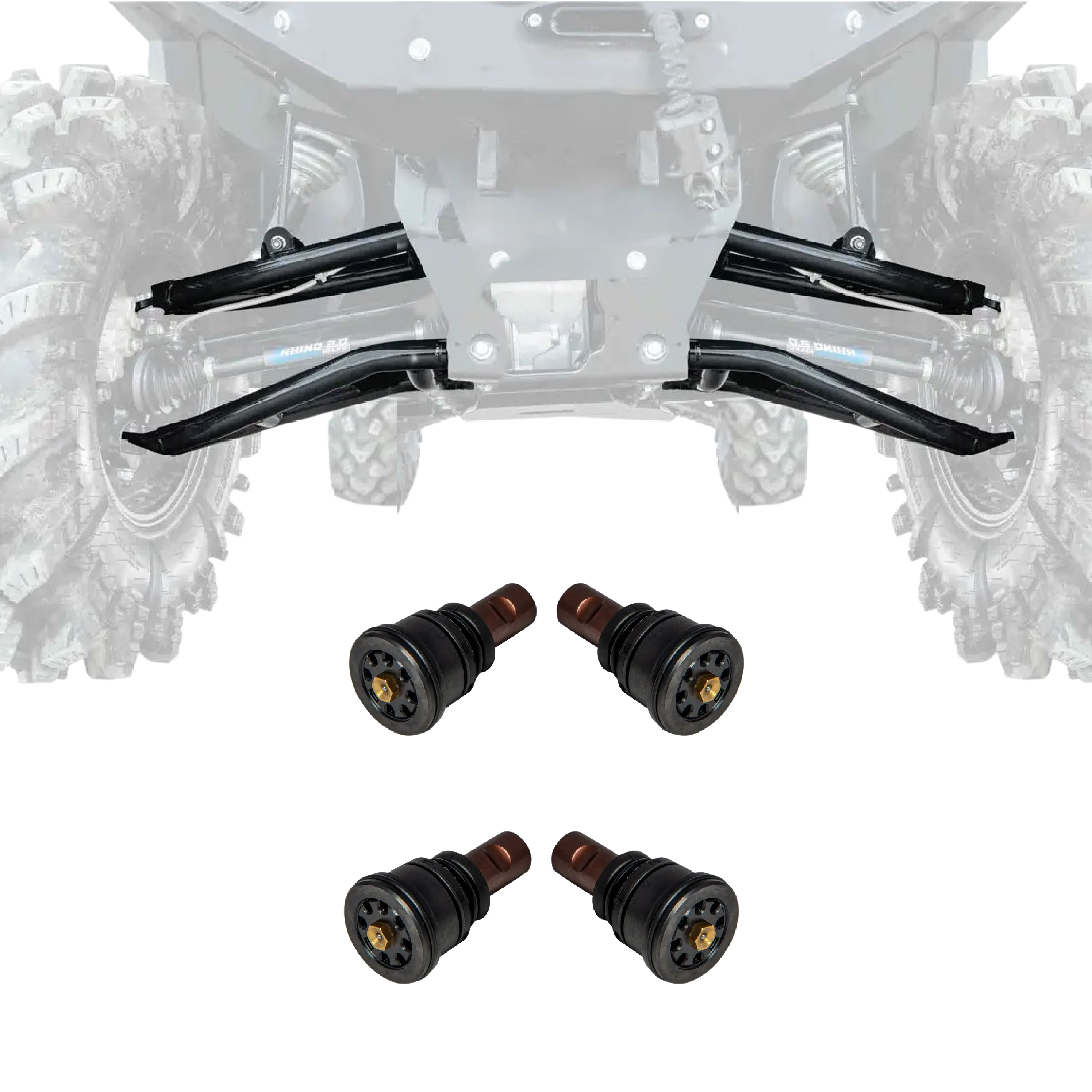 SuperATV Atlas Pro 2" Forward Offset A-Arms for Polaris Ranger 1000 / XP 1000