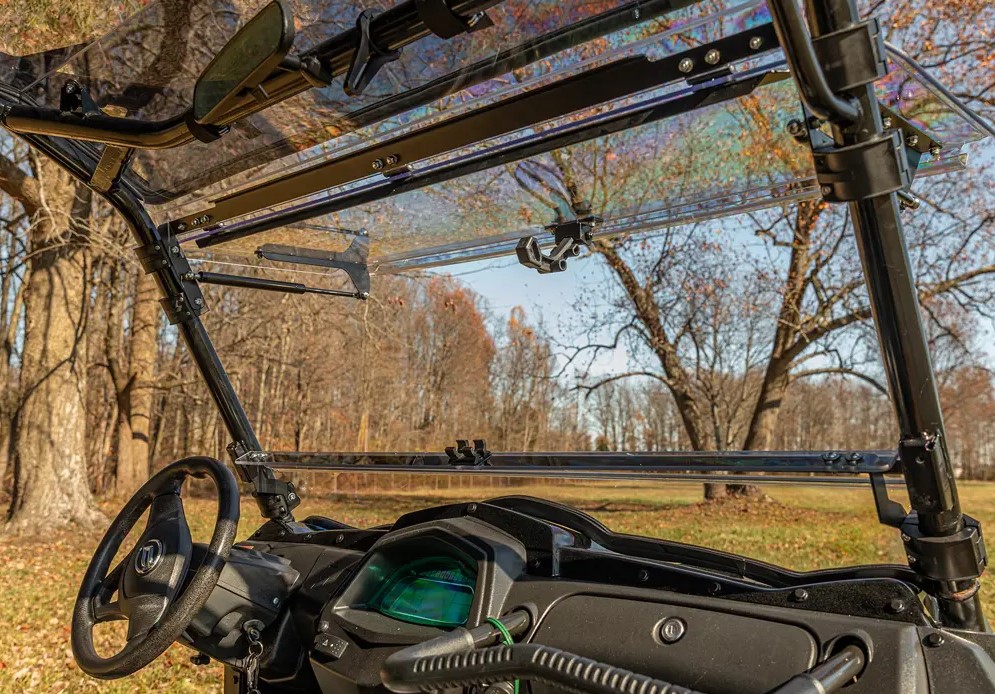 SuperATV Scratch Resistant Flip Windshield For CFMoto UForce 800 / 500 - Image 5