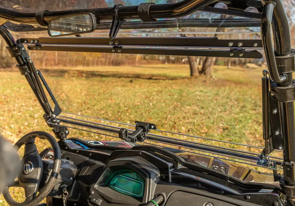 SuperATV Scratch Resistant Flip Windshield For CFMoto UForce 800 / 500 - Image 9