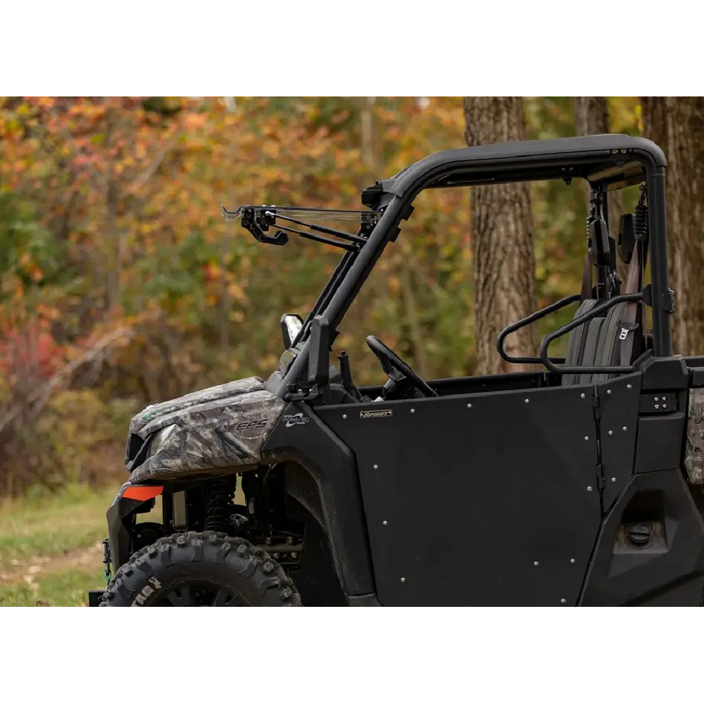 SuperATV Scratch-Resistant Front Flip Windshield for 2022 CFMoto UForce 1000 STD - Image 3