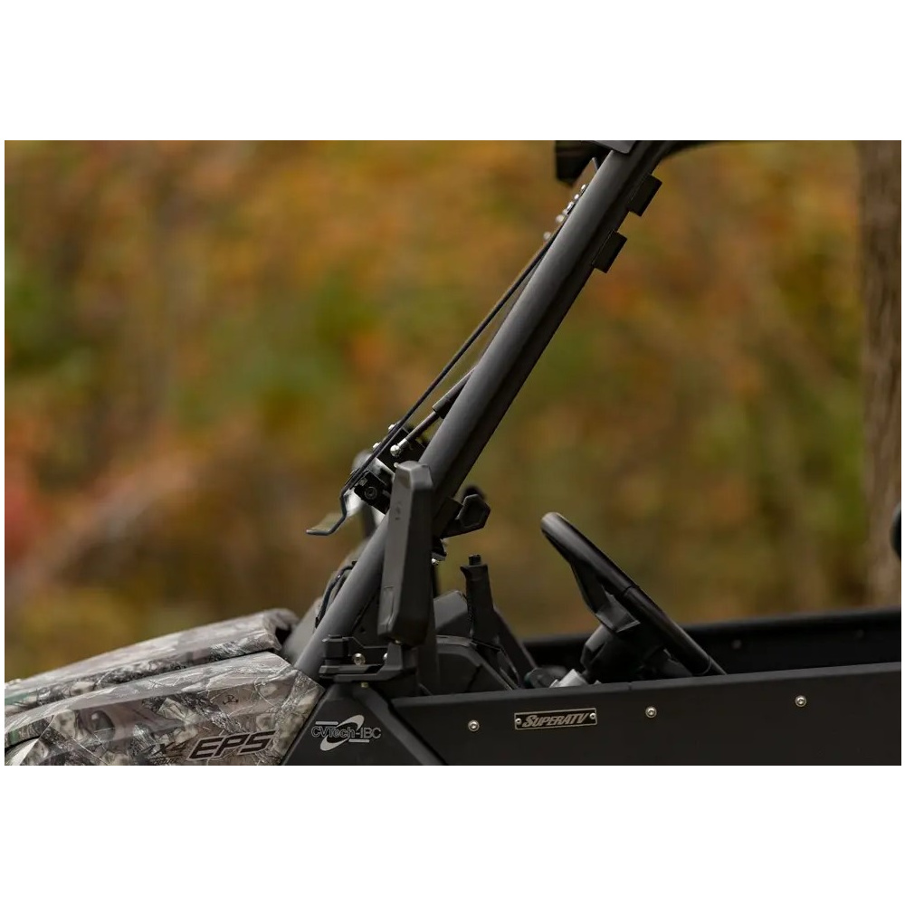 SuperATV Scratch-Resistant Front Flip Windshield for 2022 CFMoto UForce 1000 STD - Image 5