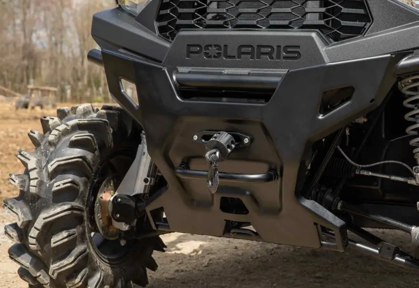 SuperATV Winch Mount Plate For Polaris Ranger SP 570 2022+ - Image 2