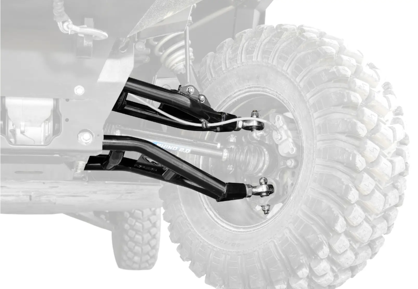 SuperATV Atlas Pro 2" Forward Offset A-Arm Heim Kit For Polaris Ranger XP 1K 2021+