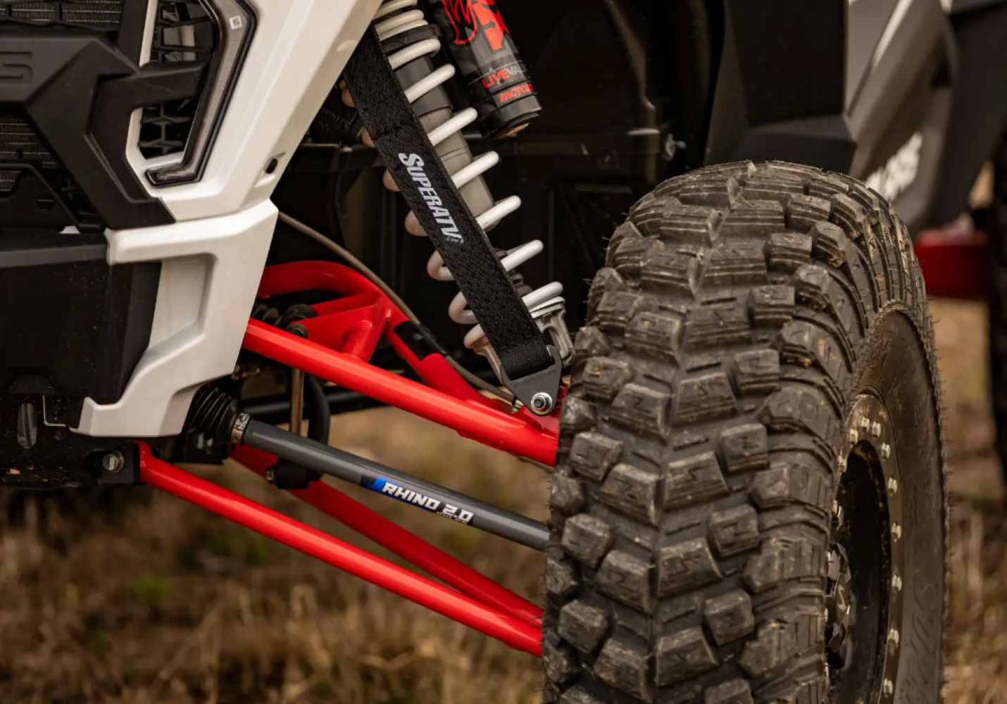 SuperATV Front Limit Strap Kit For Polaris RZR XP 1000