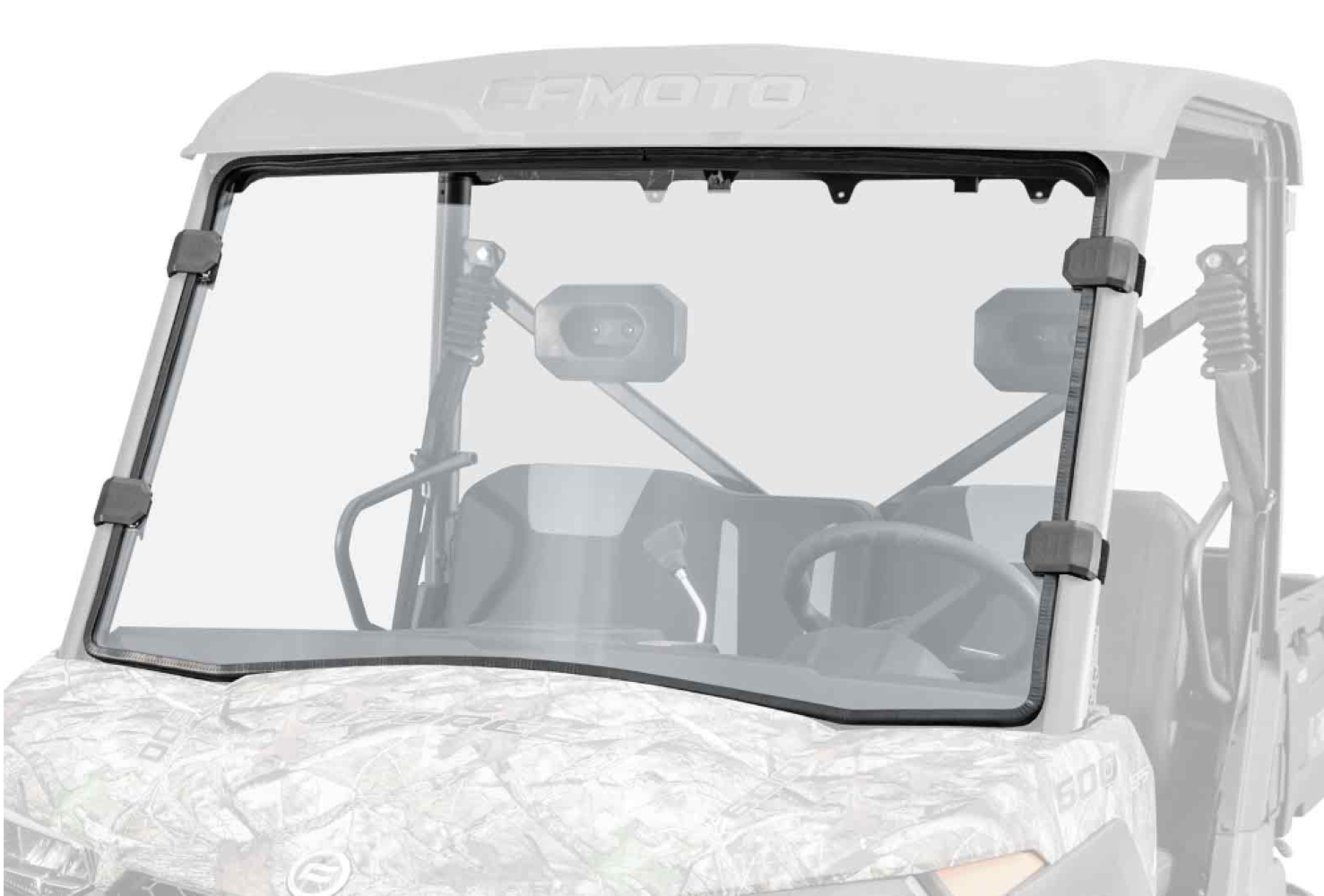 SuperATV Scratch Resistant Full Windshield For CFMoto UForce 600 2021+