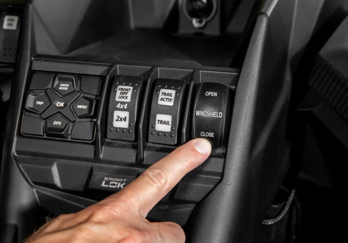 SuperATV Power Front Flip Windshield For Can-Am Maverick X3 64 & 72 Inch - Image 5