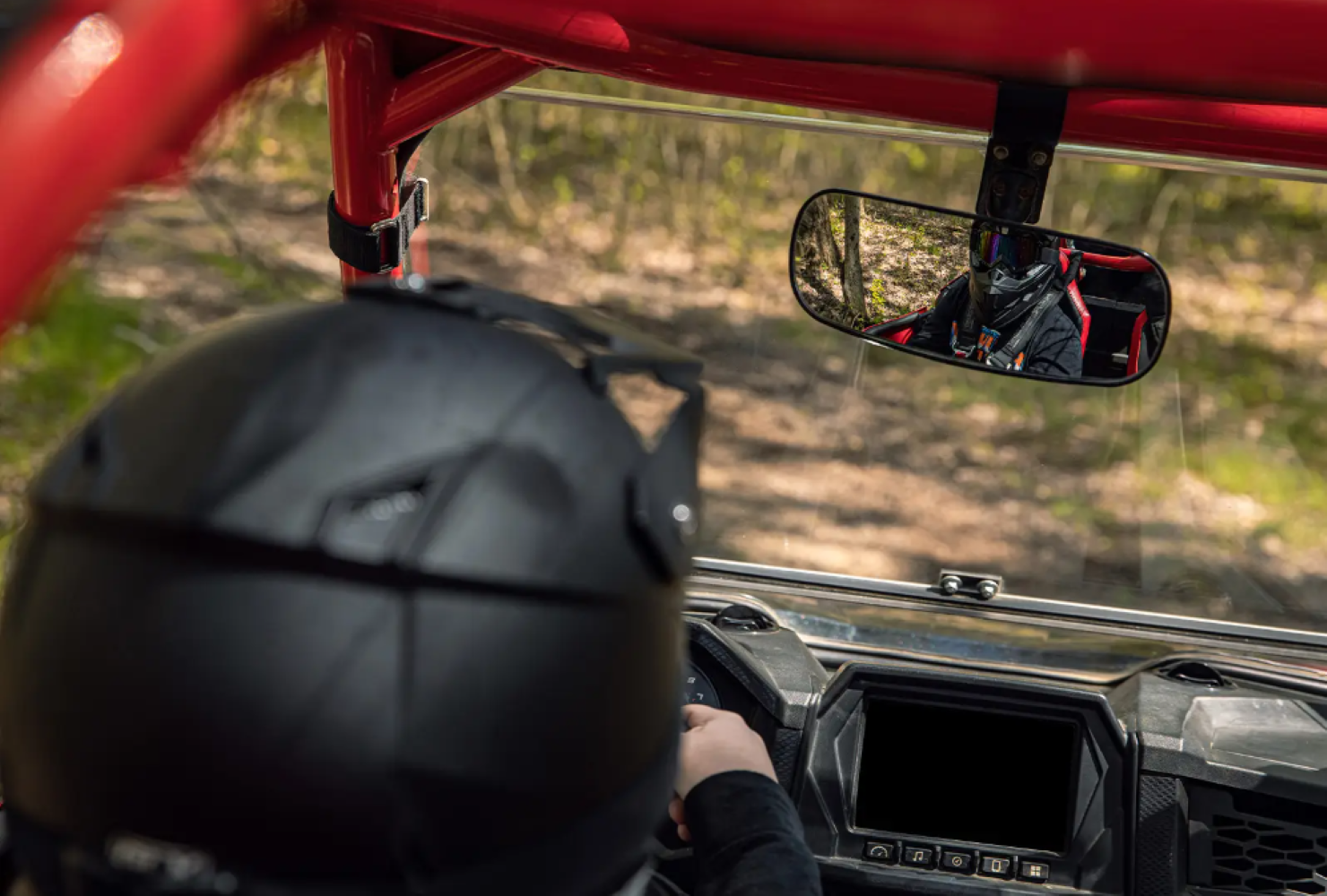 SuperATV Rear View Mirror For Polaris With 1.75" Roll Cages - Image 2