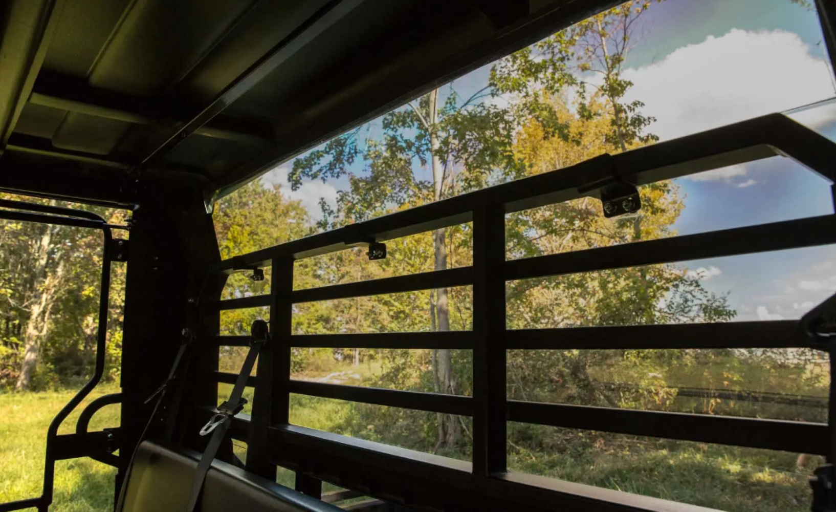 SuperATV Scratch Resistant Light Tint Rear Windshield For Kawasaki Mule Pro DXT/ FXT - Image 3