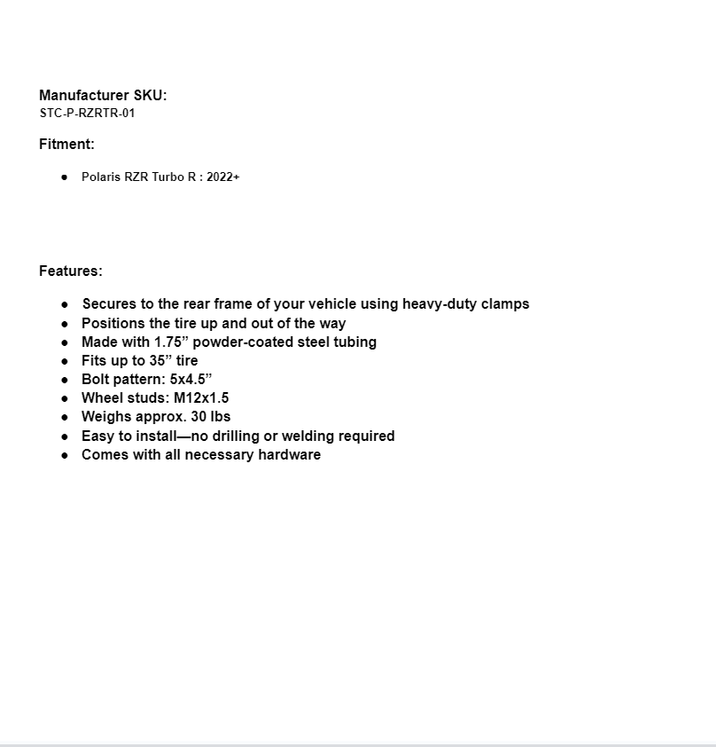 SuperATV Rear Heavy Duty Rhino 2.0 Axle For Honda Talon 1000X/X4 With 8" Lift Kit - Image 3