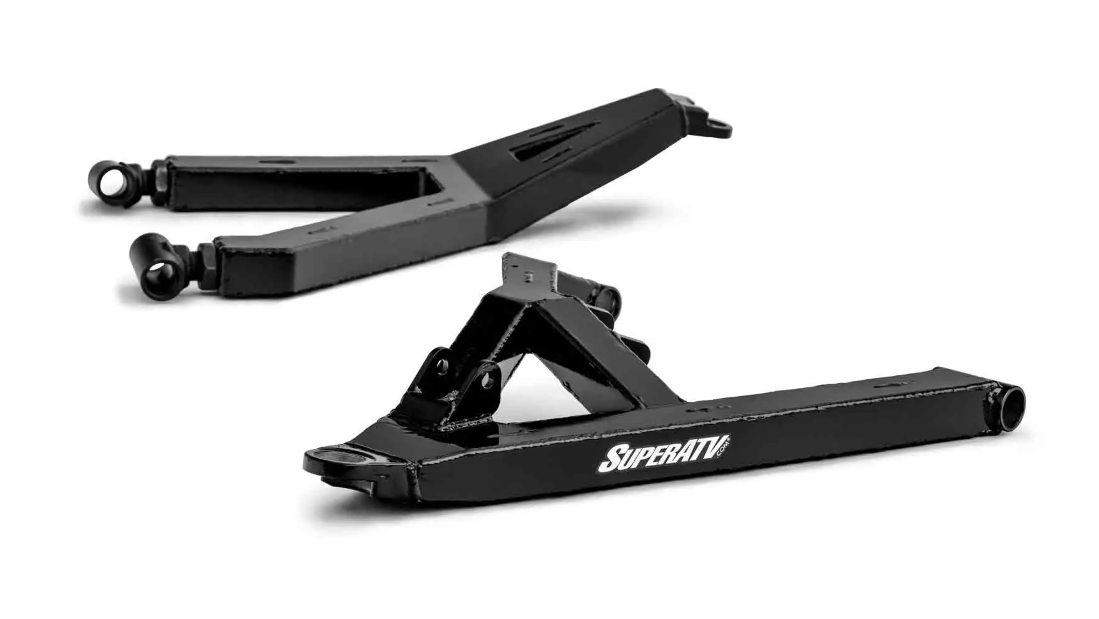 SuperATV 2" Forward Offset Boxed A-Arms For Polaris RZR S 900/ 1000/ Trail