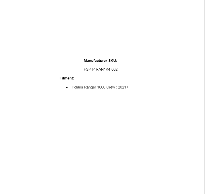 SuperATV Full Skid Plate For Polaris Ranger Crew 1000 2021+ - Image 4