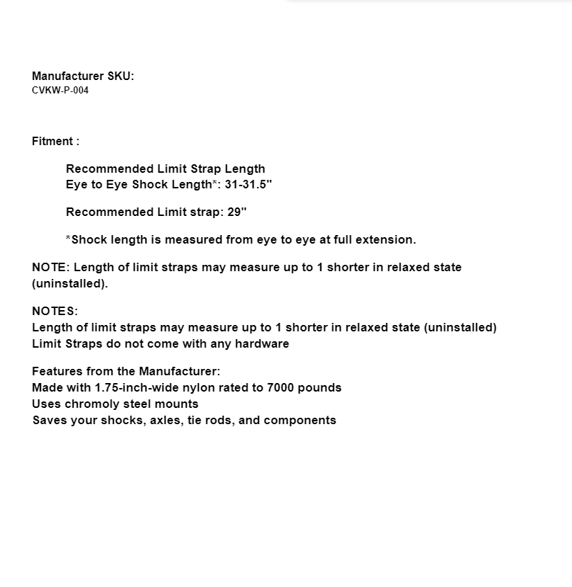 SuperATV 29" Limit Strap - Image 3