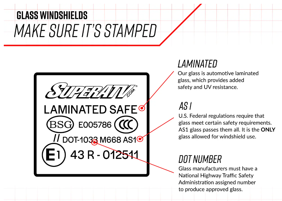 SuperATV Glass Windshield For Polaris General - Image 7