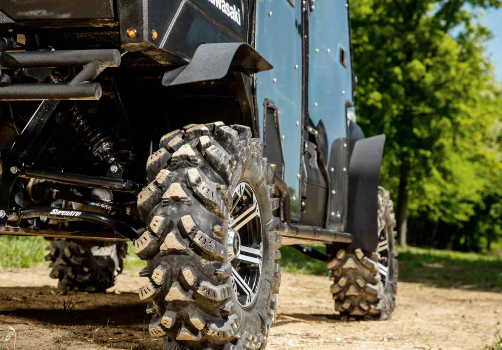 SuperATV Low Profile Fender Flares For Kawasaki Mule Pro - Image 2