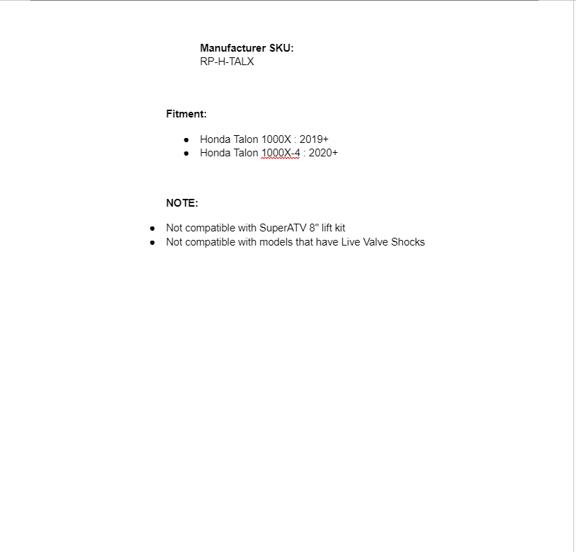 SuperATV Rackboss 2.0 Steel Swaged Tube Rack & Pinion For Honda Talon 1000X - Image 2