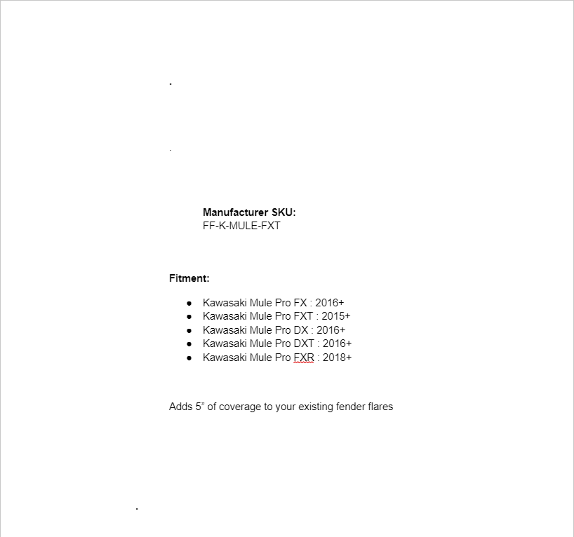 SuperATV Low Profile Fender Flares For Kawasaki Mule Pro - Image 6