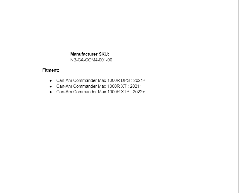 SuperATV Heavy Duty Nerf Bars For Can-Am Commander Max 1000R 2021+ - Image 8