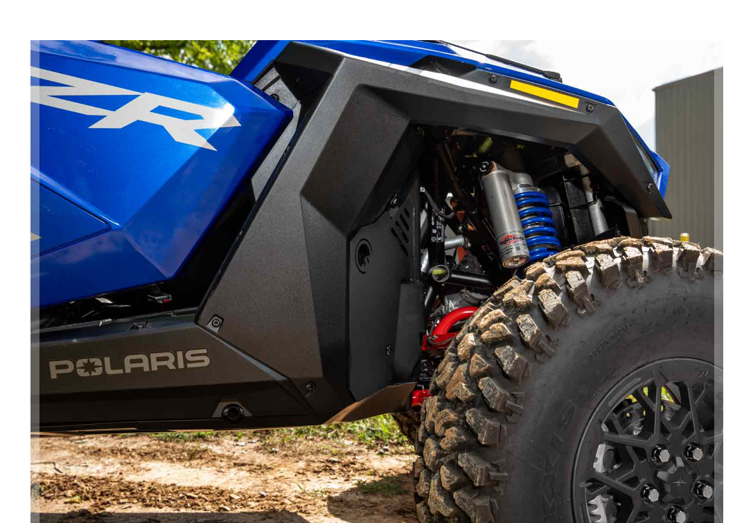 SuperATV Inner Fender Guards For Polaris Turbo R / Pro XP/ Pro R - Image 2