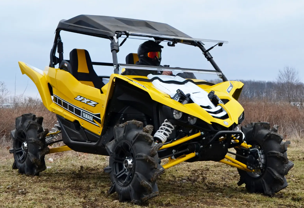 SuperATV Scratch Resistant Flip Windshield For Yamaha YXZ 2016-2018