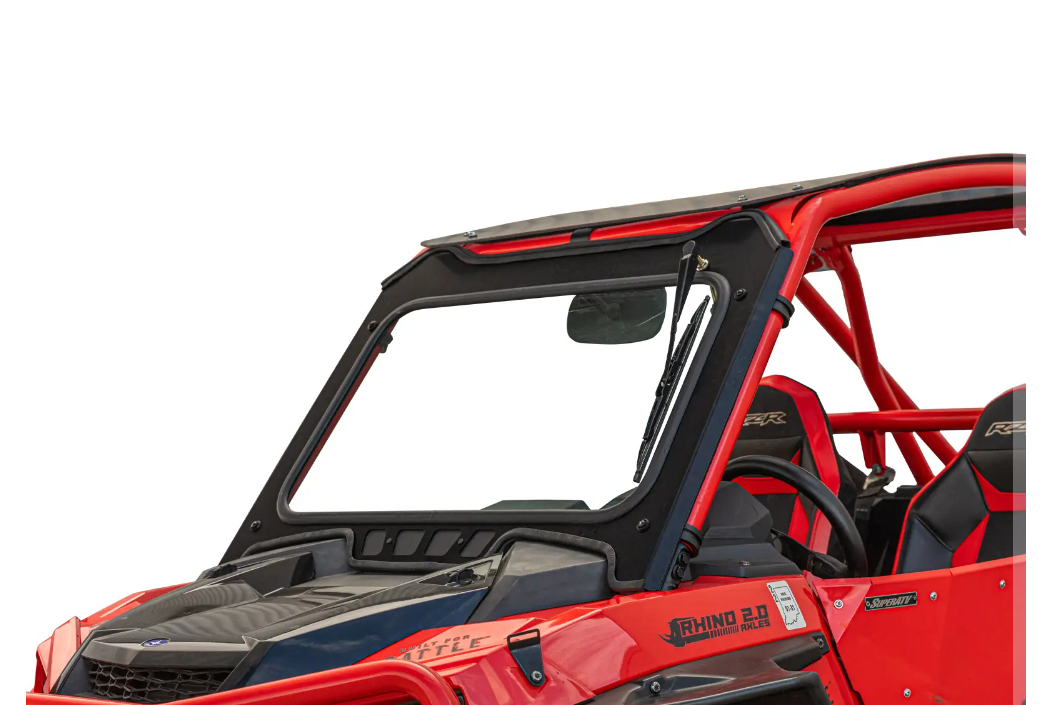 SuperATV Glass Windshield For Polaris RZR XP Turbo S