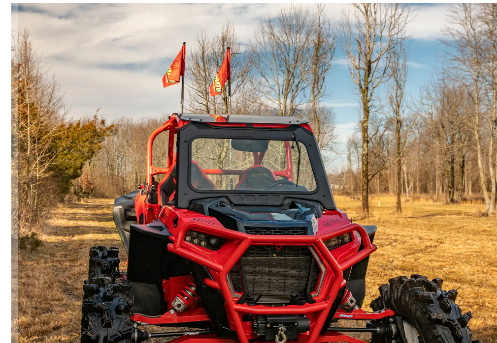 SuperATV Glass Windshield For Polaris RZR XP Turbo S - Image 5