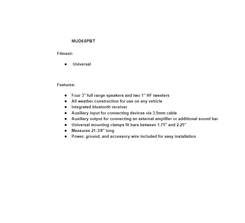 SuperATV 6 Speaker Universal Sound Bar - Image 9