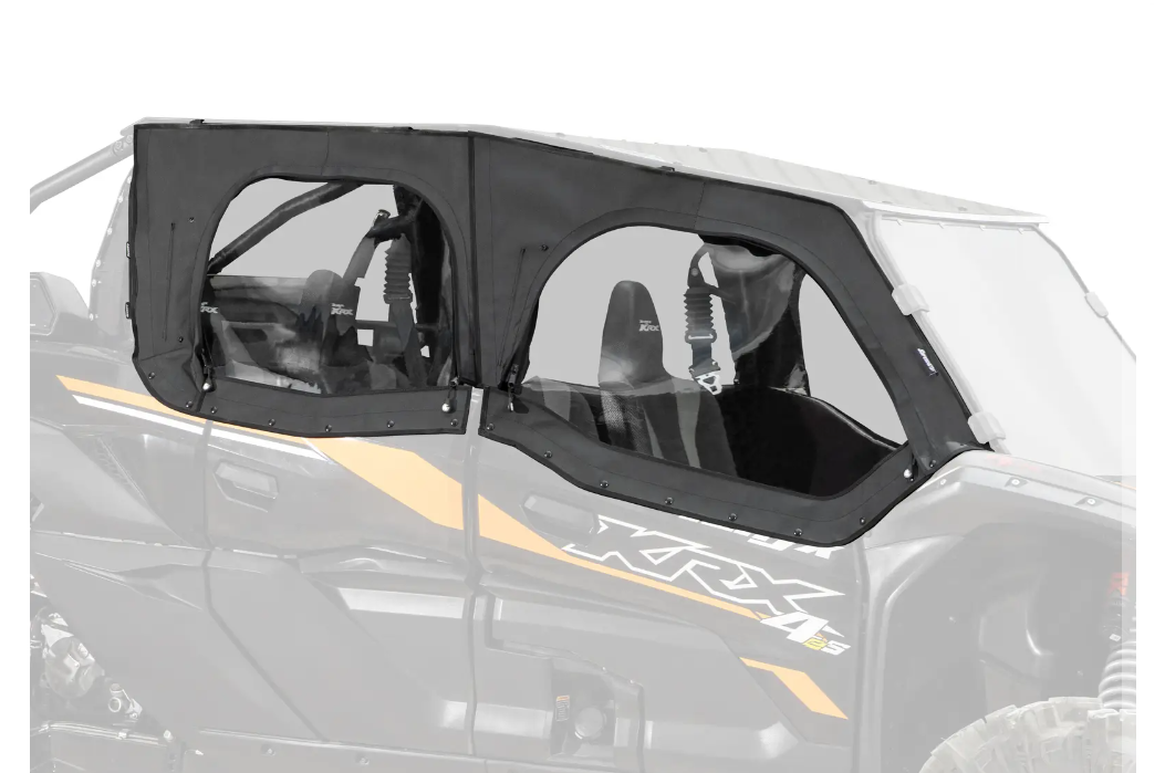SuperATV Primal Soft Cab Enclosure Upper Doors For Kawasaki Teryx KRX 4 1000