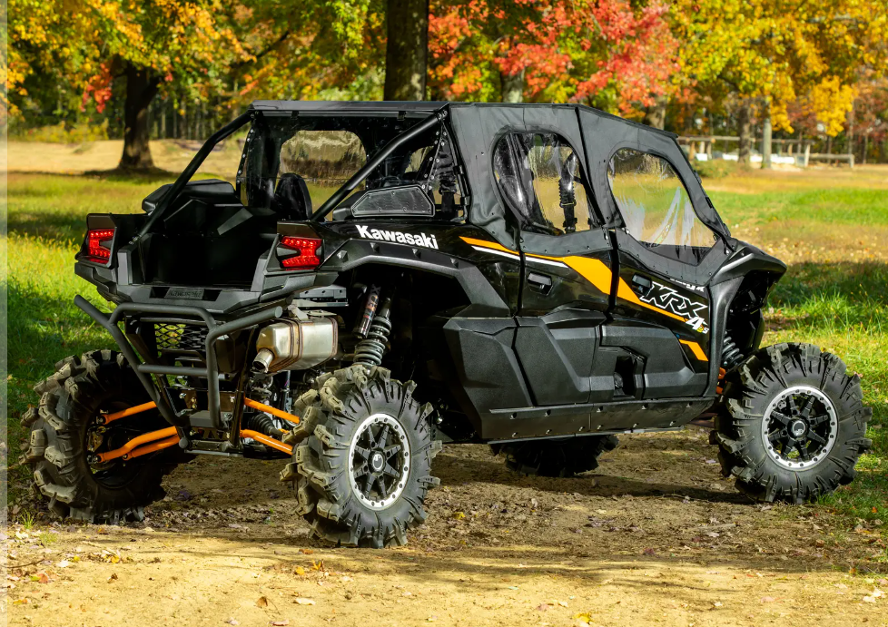 SuperATV Primal Soft Cab Enclosure Upper Doors For Kawasaki Teryx KRX 4 1000 - Image 5