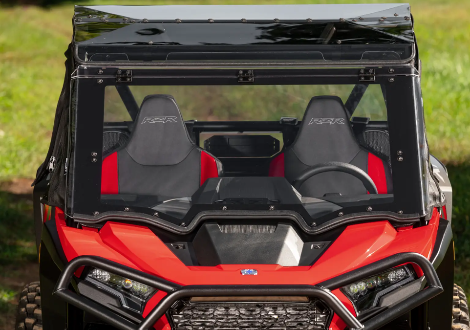 SuperATV Maxdrive Power Flip Windshield For Polaris RZR XP - Image 5