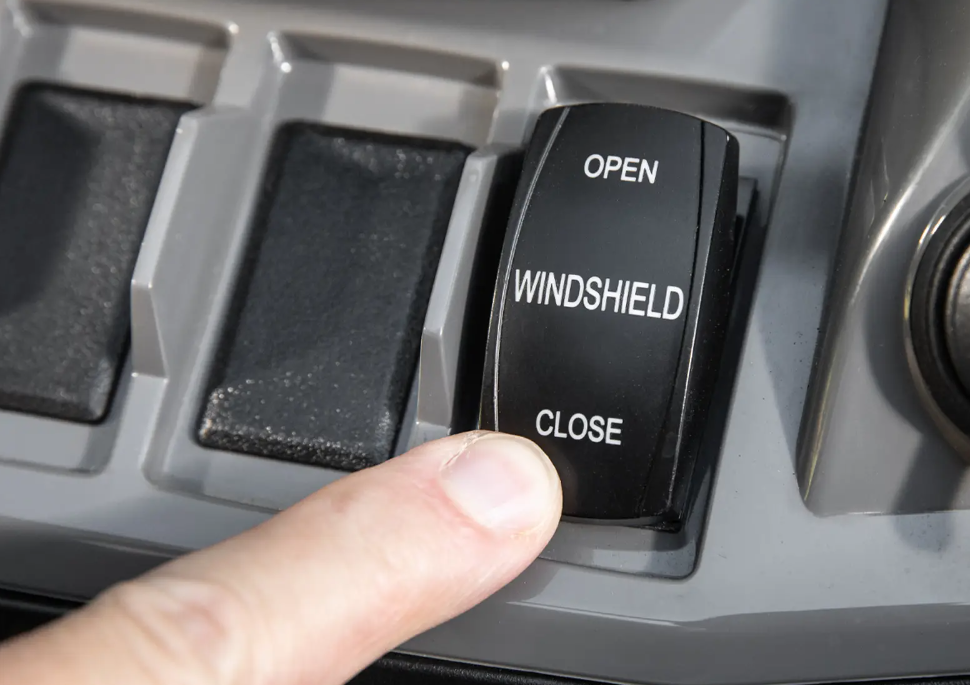 SuperATV Maxdrive Power Flip Windshield For Polaris RZR XP - Image 7