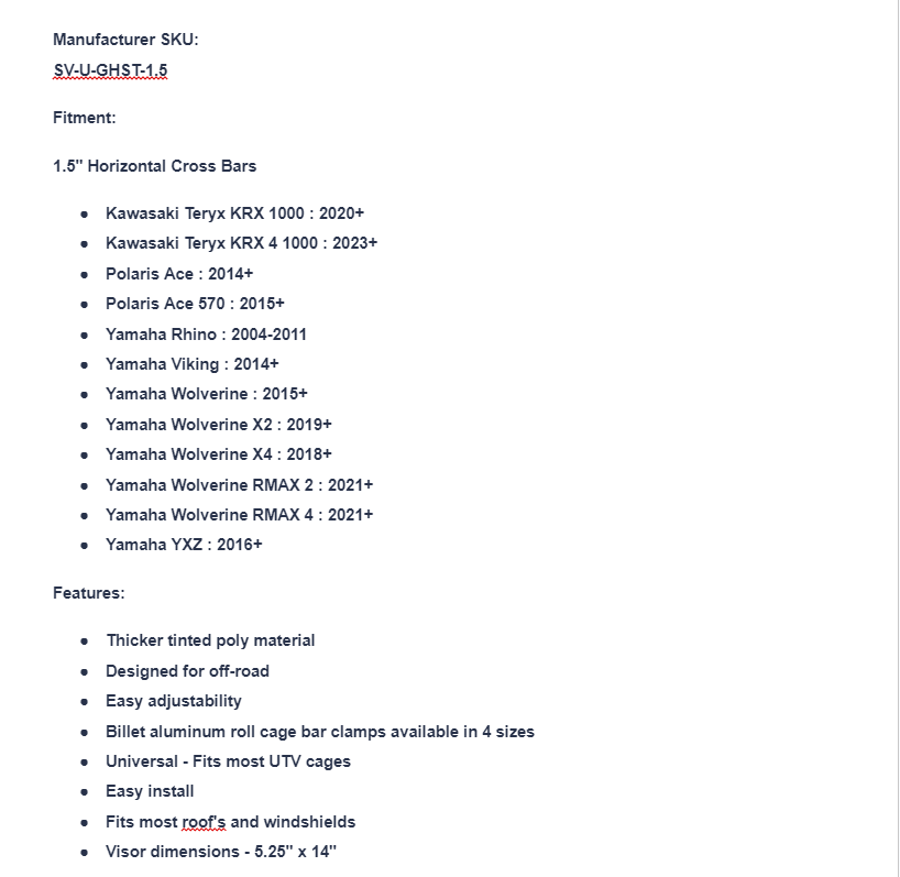 Assault Industries Ghost Tinted Sun Visors for 1.5" Cross Bar (Set of 2) - Image 5