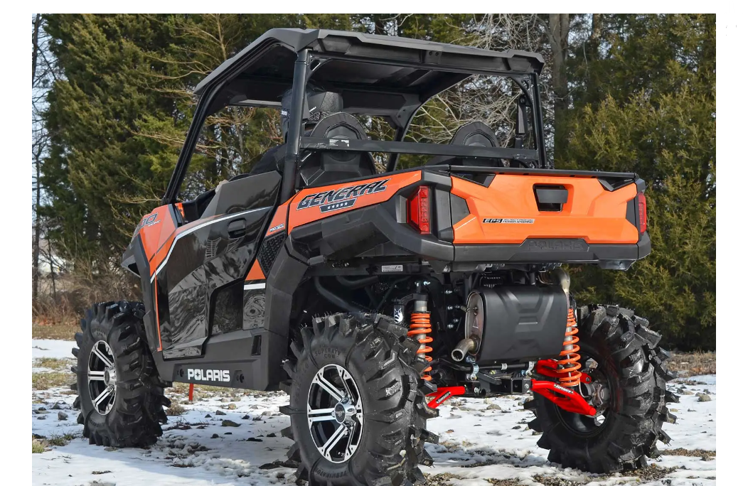 SuperATV High Clearance 1.5" Rear Offset A-Arms For Polaris RZR 4 900 - Red - Image 4