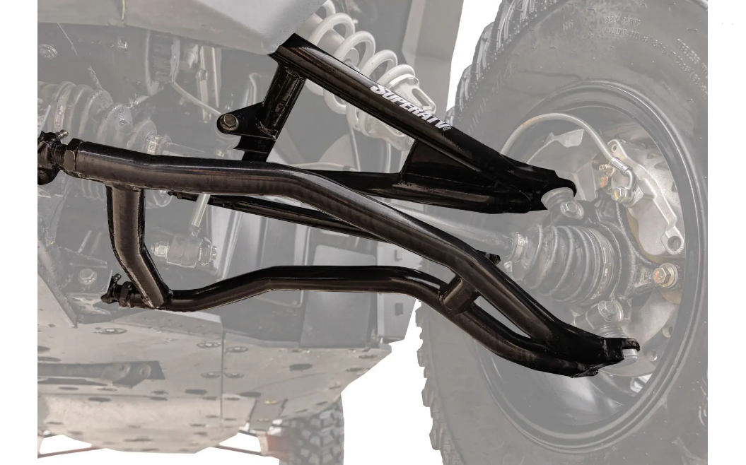 SuperATV High Clearance 2" Forward Offset A-Arms Polaris RZR XP Turbo - Image 2